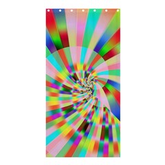 Irritation Funny Crazy Stripes Spiral Shower Curtain 36  X 72  (stall)  by designworld65