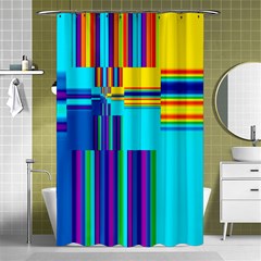 Colorful Endless Window Shower Curtain 48  X 72  (small)  by designworld65