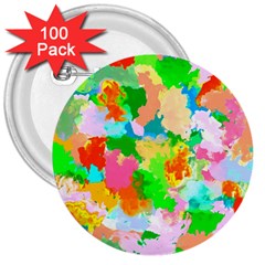 Colorful Summer Splash 3  Buttons (100 Pack)  by designworld65