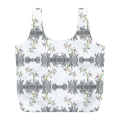 Floral Collage Pattern Full Print Recycle Bags (l)  by dflcprints