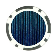 Stylish Abstract Blue Strips Poker Chip Card Guard by gatterwe