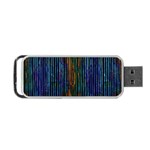 Stylish Colorful Strips Portable USB Flash (One Side) Front