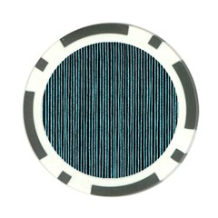 Stylish Frost Blue Strips Poker Chip Card Guard by gatterwe