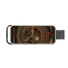 Steampunk, Awesome Clocks Portable Usb Flash (one Side) by FantasyWorld7