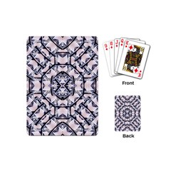 Futuristic Geo Print Playing Cards (mini)  by dflcprints