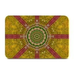 Mandala In Metal And Pearls Plate Mats by pepitasart