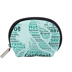 Belicious World Curvy Girl Wordle Accessory Pouches (small)  by beliciousworld