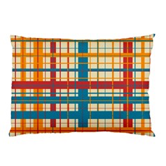 Plaid Pattern Pillow Case (two Sides) by linceazul