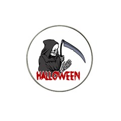 Death - Halloween Hat Clip Ball Marker by Valentinaart