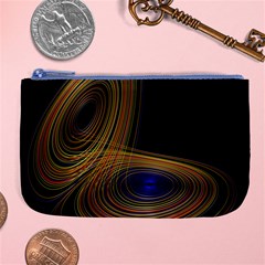 Wondrous Trajectorie Illustrated Line Light Black Large Coin Purse by Mariart