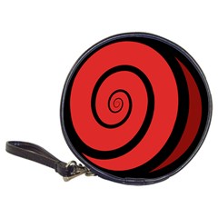 Double Spiral Thick Lines Black Red Classic 20-cd Wallets by Mariart