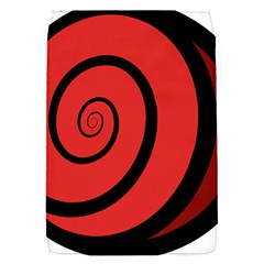 Double Spiral Thick Lines Black Red Flap Covers (s)  by Mariart