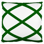 Lissajous Small Green Line Large Cushion Case (One Side) Front