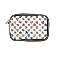 Flowers Pattern Recolor Artwork Sunflower Rainbow Beauty Coin Purse by Mariart