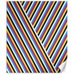 Lines Chevron Yellow Pink Blue Black White Cute Canvas 20  x 24   19.57 x23.15  Canvas - 1