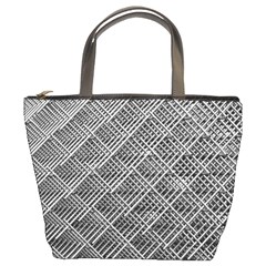 Grid Wire Mesh Stainless Rods Bucket Bags by Nexatart