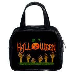 Halloween Classic Handbags (2 Sides) by Valentinaart