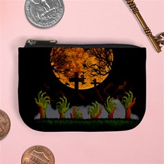 Halloween Zombie Hands Mini Coin Purses by Valentinaart