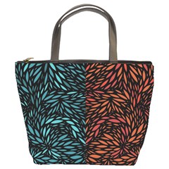 Square Pheonix Blue Orange Red Bucket Bags by Mariart