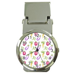 Vegetable Pattern Carrot Money Clip Watches by Mariart