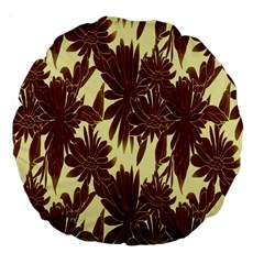 Floral Pattern Background Large 18  Premium Round Cushions by BangZart