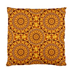 Golden Mandalas Pattern Standard Cushion Case (two Sides) by linceazul