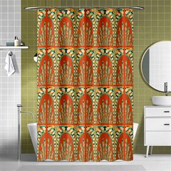 Arcs Pattern Shower Curtain 48  X 72  (small)  by linceazul