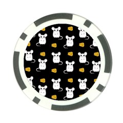 Cute Mouse Pattern Poker Chip Card Guard (10 Pack) by Valentinaart