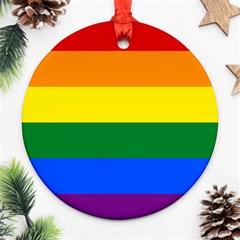 Pride Flag Ornament (round) by Valentinaart