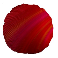 Abstract Red Background Fractal Large 18  Premium Round Cushions by Nexatart