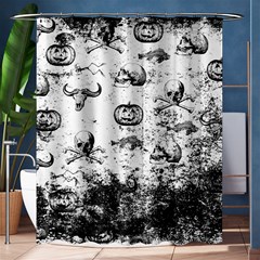 Vintage Halloween Pattern Shower Curtain 60  X 72  (medium)  by Valentinaart