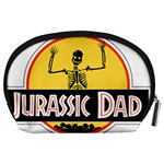 Jurassic Dad Dinosaur Skeleton Funny Birthday Gift Accessory Pouches (Large)  Back