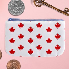 Canadian Maple Leaf Pattern Large Coin Purse by Mariart