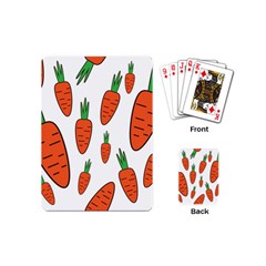 Fruit Vegetable Carrots Playing Cards (mini)  by Mariart