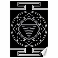 Kali Yantra Inverted Canvas 24  X 36  by Mariart