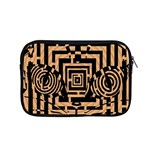 Wooden Cat Face Line Arrow Mask Plaid Apple MacBook Pro 15  Zipper Case Front