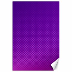 Halftone Background Pattern Purple Canvas 20  X 30   by Nexatart