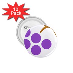 Fruit Grape Purple 1 75  Buttons (10 Pack) by Mariart