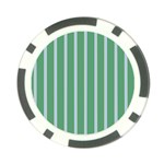 Green Line Vertical Poker Chip Card Guard Back