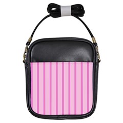 Line Pink Vertical Girls Sling Bags by Mariart