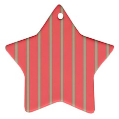 Line Red Grey Vertical Ornament (star) by Mariart