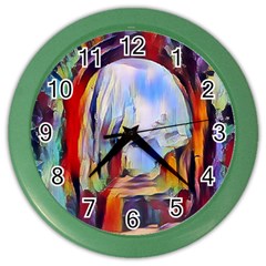 Abstract Tunnel Color Wall Clocks by NouveauDesign