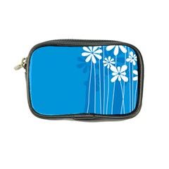 Flower Blue Coin Purse by Mariart