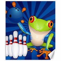 Tree Frog Bowling Canvas 20  X 24   by crcustomgifts