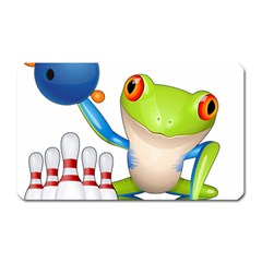 Tree Frog Bowler Magnet (rectangular) by crcustomgifts