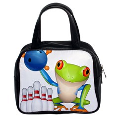 Tree Frog Bowler Classic Handbags (2 Sides) by crcustomgifts