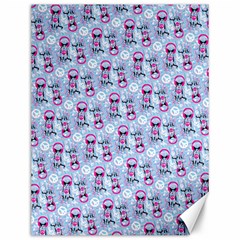 Pattern Kitty Headphones  Canvas 12  X 16   by iCreate