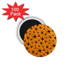 Pattern Halloween Black Spider Icreate 1 75  Magnets (100 Pack)  by iCreate