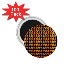 Halloween Color Skull Heads 1 75  Magnets (100 Pack)  by iCreate