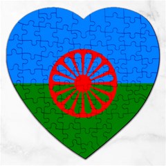 Gypsy Flag Jigsaw Puzzle (heart) by Valentinaart